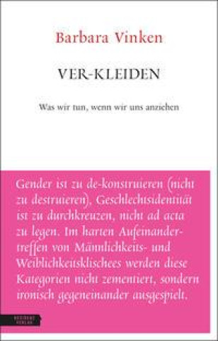 Knjiga Ver-kleiden Barbara Vinken
