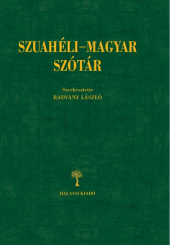 Book Szuahéli-magyar szótár Radvány László
