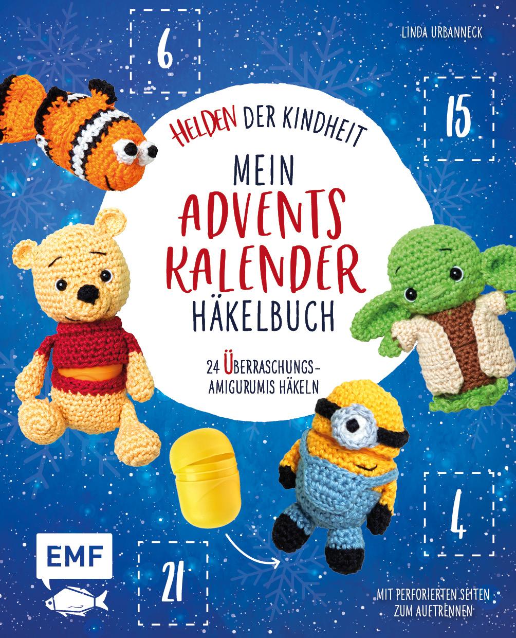 Carte Mein Adventskalender-Häkelbuch: Helden der Kindheit 