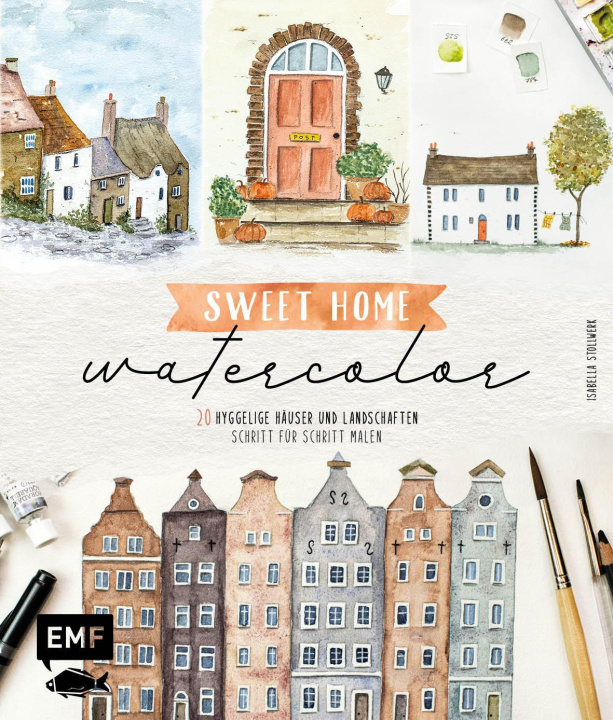 Book Sweet Home Watercolor 