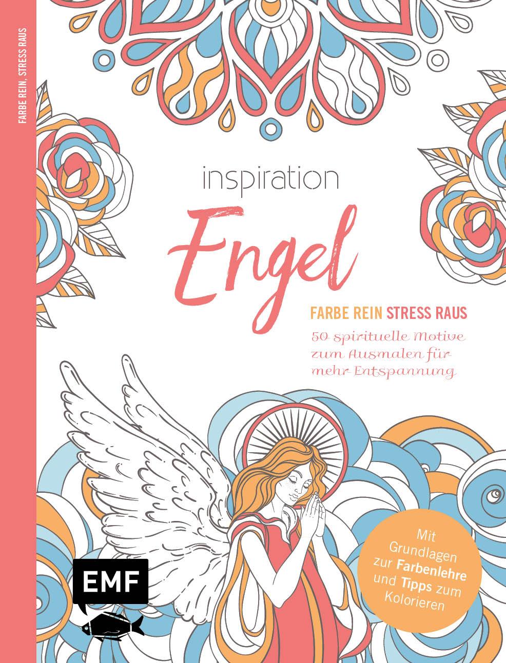 Carte Inspiration Engel -&#xa0;50 spirituelle Motive zum Ausmalen für mehr Entspannung 
