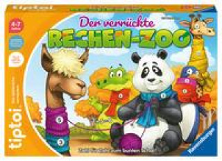 Hra/Hračka Ravensburger tiptoi Spiel 00104 - Der verrückte Rechen-Zoo - Lernspiel ab 4 Jahren, lehrreiches Zahlenspiel für Jungen und Mädchen, für 1-4 Spieler 