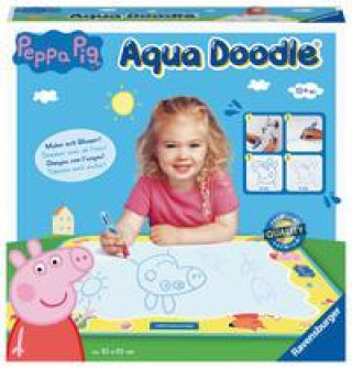 Gra/Zabawka Ravensburger ministeps 4195 Aqua Doodle Peppa Pig - Erstes Malen für Kinder ab 18 Monate, Malset für fleckenfreien Malspaß mit Wasser, mit Matte&Stift 