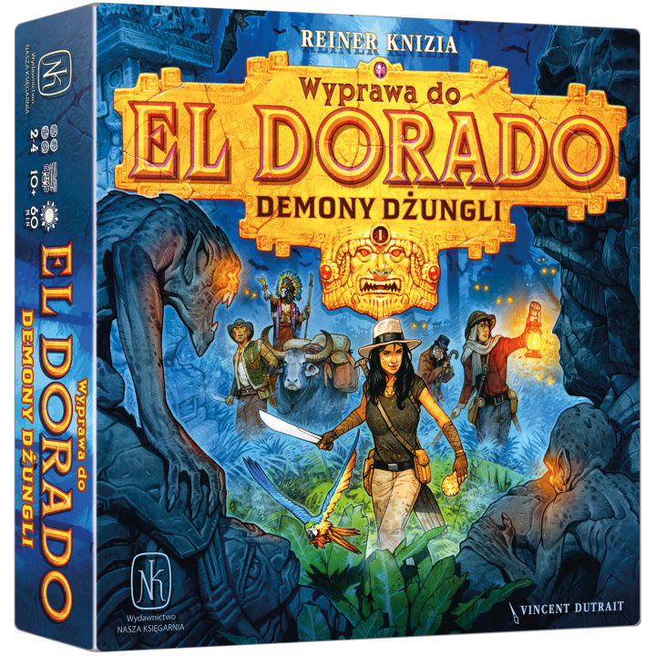 Książka Gra Wyprawa do El Dorado Demony dżungli dodatek Reiner Knizia