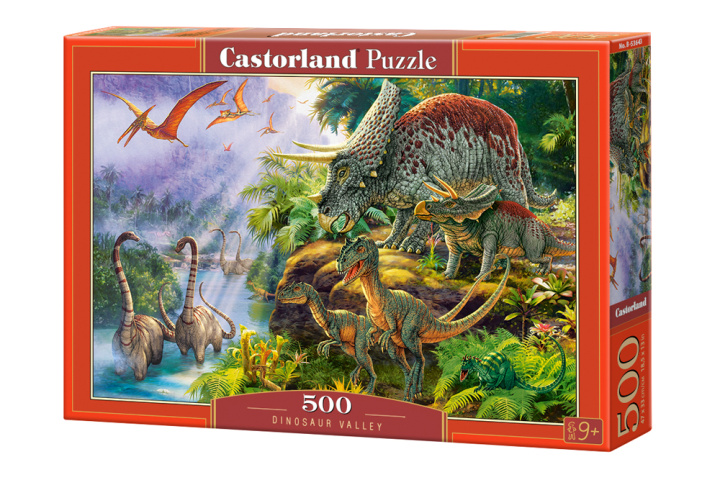 Książka Puzzle 500 Dolina dinozaurów B-53643 