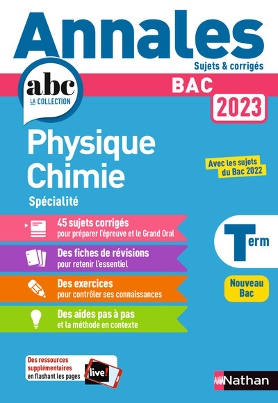 Könyv Annales BAC 2023 Physique Chimie Terminale - Corrigé collegium