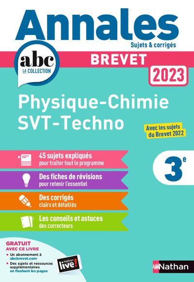 Könyv Annales Brevet 2023- Physique Chimie - SVT - Techno - Corrigé Nicolas Coppens