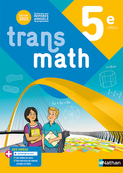 Kniha Transmath 5e - Manuel 2022 Véronique Carlod