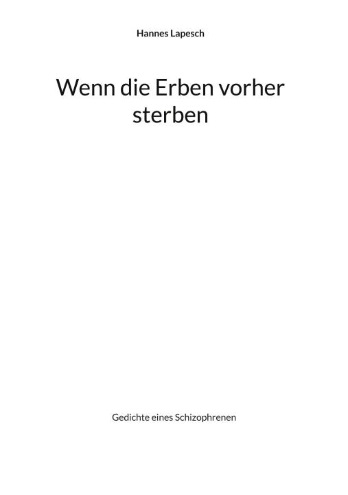 Knjiga Wenn die Erben vorher sterben 
