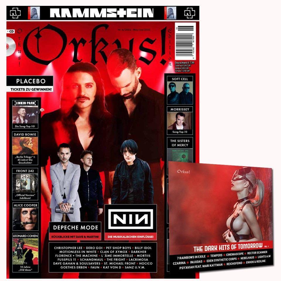 Book Orkus! Edition Nr. 5 / Nr. 6 - Mai/Juni 2022 mit PLACEBO, RAMMSTEIN, DEPECHE MODE, NINE INCH NAILS, DAVID BOWIE, THE CURE u.v.m. + CD! 