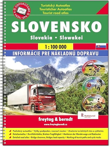 Tiskanica Turistický autoatlas Slovensko 1:100 000 