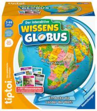 Játék tiptoi Spiel 00107 - Der interaktive Wissens-Globus - Lern-Globus für Kinder ab 7 Jahren, lehrreicher Globus für Jungen und Mädchen, für 1-4 Spieler 