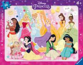Joc / Jucărie Ravensburger Kinderpuzzle 05573 - Unsere Disney Prinzessinnen - 40 Teile Disney Rahmenpuzzle für Kinder ab 4 Jahren 