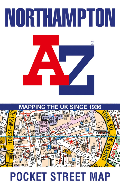 Drucksachen Northampton A-Z Pocket Street Map 