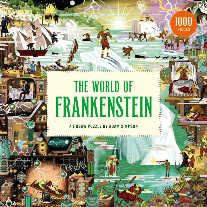 Joc / Jucărie The World of Frankenstein: A Jigsaw Puzzle by Adam Simpson 