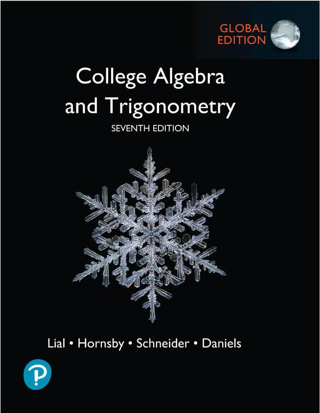 Book College Algebra and Trigonometry, Global Edition 