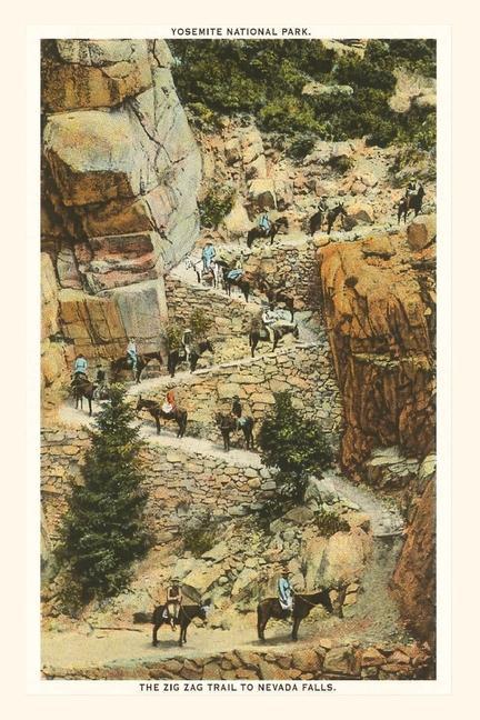 Carte The Vintage Journal Trail to Nevada Falls, Yosemite, California 