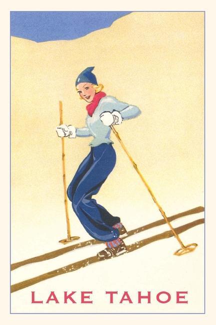 Könyv The Vintage Journal Girl Skiing, Lake Tahoe 