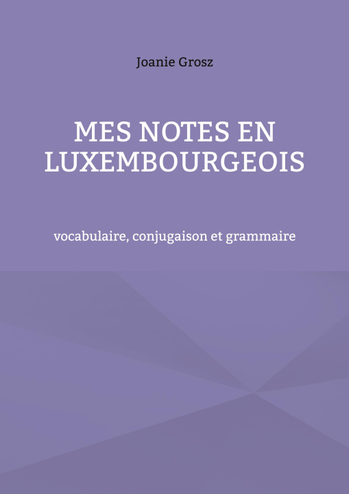 Kniha Mes notes en luxembourgeois 