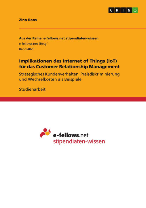 Livre Implikationen des Internet of Things (IoT) für das Customer Relationship Management 