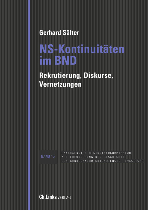 Kniha NS-Kontinuitäten im BND Gerhard Sälter