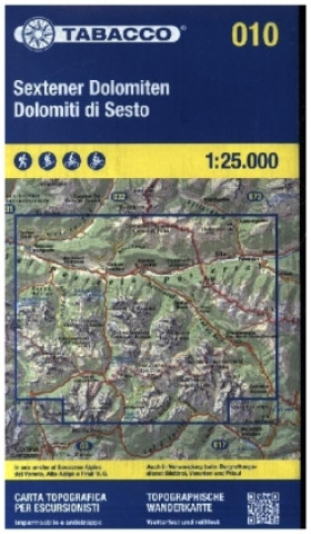 Tiskovina Dolomiti di Sesto / Sextener Dolomiten 1:25 000 
