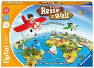 Hra/Hračka Ravensburger tiptoi Spiel 00117 Unsere Reise um die Welt - Lernspiel ab 4 Jahren, lehrreiches Geografiespiel für Jungen und Mädchen, für 1-4 Spieler 