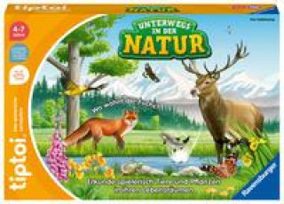 Joc / Jucărie Ravensburger tiptoi Spiel 00121 Unterwegs in der Natur - Heimische Natur und Tiere entdecken, Lernspiel für Kinder ab 4 Jahren, für 1-4 Spieler 