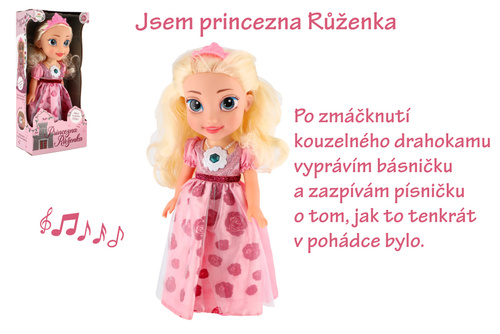 Game/Toy Panenka princezna Růženka plast 35cm 