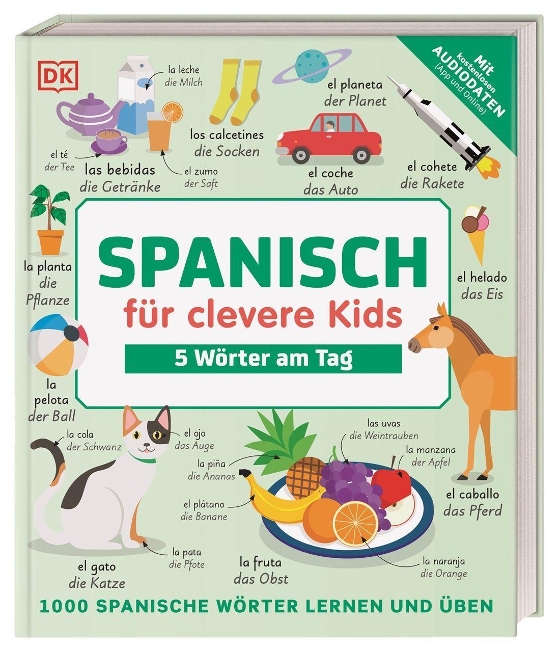 Carte Spanisch für clevere Kids - 5 Wörter am Tag 