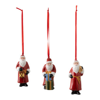 Joc / Jucărie Nostalgic Ornaments Ornamente Santa Claus, Set 3tlg. 