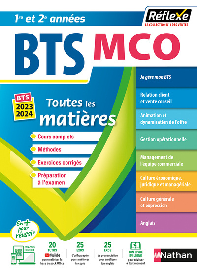 Kniha BTS MCO Management commercial opérationnel - BTS MCO 1 et 2 (Toutes les matières - Réflexe N° 7) Pascal Besson