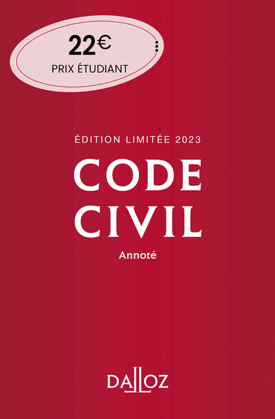 Knjiga Code civil 2023 122ed édition limitée - Annoté collegium