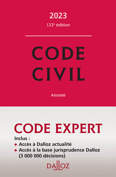 Könyv Code Dalloz Expert - Code civil 2023 20ed collegium