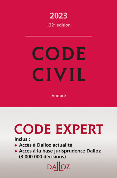 Book Code Dalloz Expert - Code civil 2023 20ed collegium