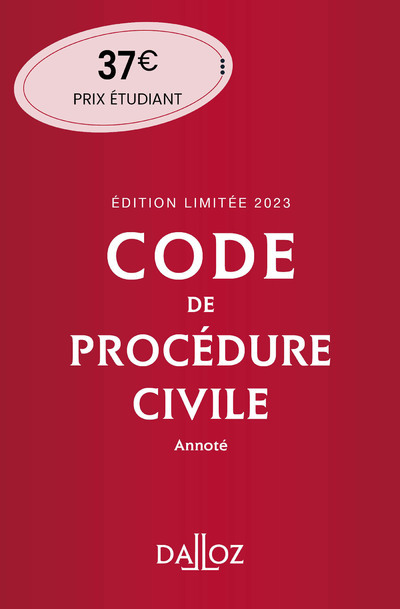 Książka Code de procédure civile 2023 114ed édition limitée - Annoté collegium