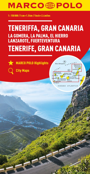 Printed items MARCO POLO Regionalkarte Teneriffa, Gran Canaria 1:150.000 