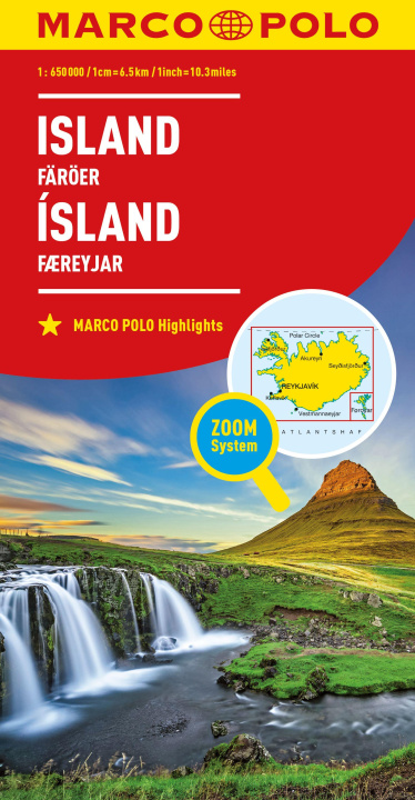 Nyomtatványok Iceland Marco Polo Map 