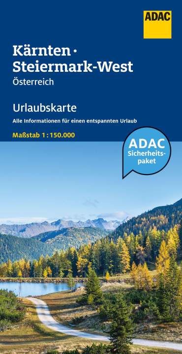 Tlačovina ADAC Urlaubskarte Österreich 04 Kärnten, Steiermark-West 1:150.000 