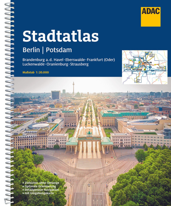 Carte ADAC Stadtatlas Berlin/Potsdam 1:20.000 