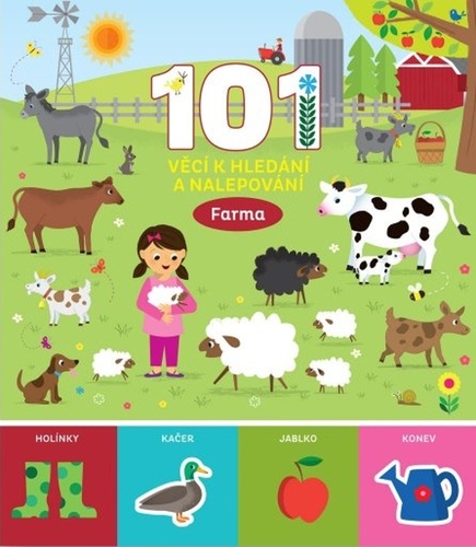 Książka 101 věcí k hledání a nalepování Farma 