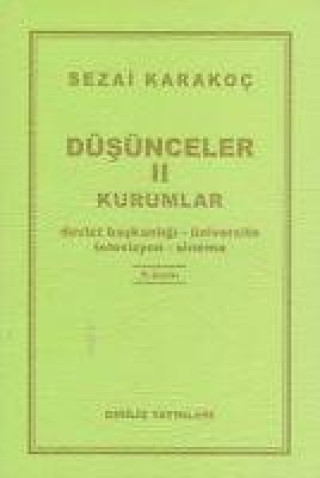 Buch Düsünceler 2 - Kurumlar 
