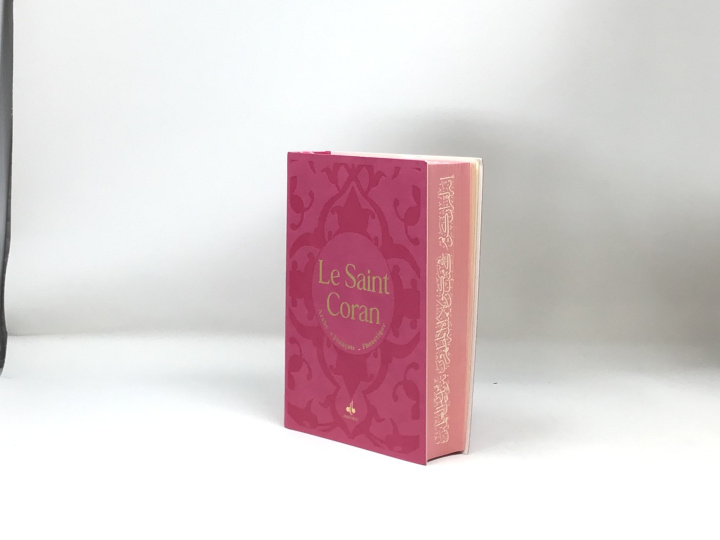 Kniha Saint Coran Arabe franCais phonEtique cartonnE (13 x 17 cm) - Rose - Arc en ciel REVELATION
