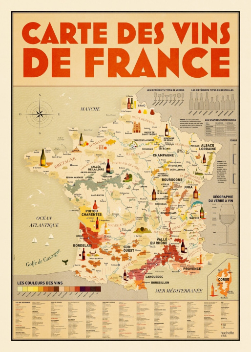 Tiskovina La carte des vins de France 