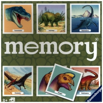 Játék Ravensburger memory® Dinosaurier - 20924 - der Spieleklassiker für Dino-Fans, Merkspiel für 2-8 Spieler ab 3 Jahren 