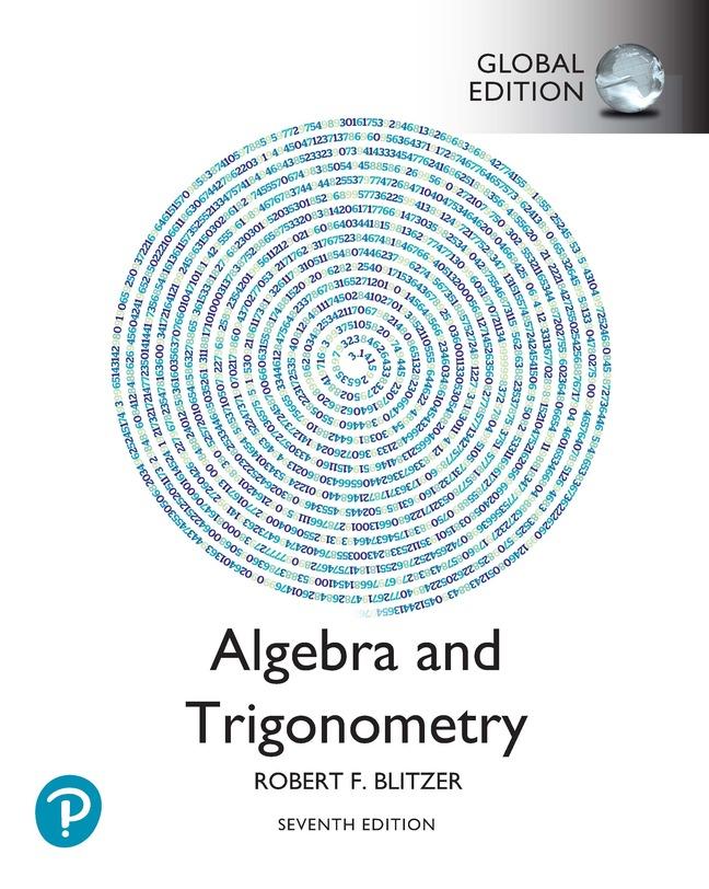 Carte Algebra and Trigonometry, Global Edition 