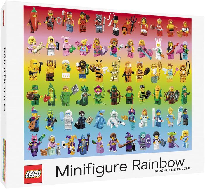 Játék LEGO Minifigure Rainbow 1000-Piece Puzzle 