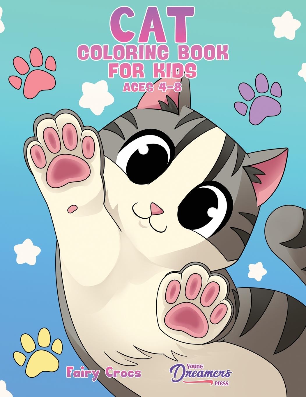 Kniha Cat Coloring Book for Kids Ages 4-8 