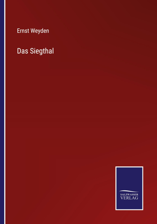 Knjiga Siegthal Ernst Weyden