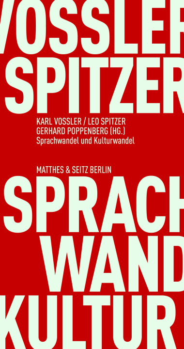 Kniha Sprachwandel und Kulturwandel Leo Spitzer